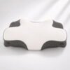 OrthoCloud ergonomic contour pillow in white fabric and charcoal breathable mesh