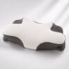Three-quarter view of the OrthoCloud Pillow showing its sculpted ergonomic contours